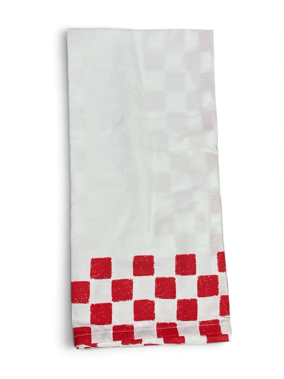 ANTHROPOLOGIE Dog Pizza Delivery Driver Dish Towel White/Red $24 NWT